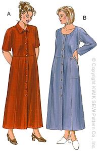 Kwik Sew� Plus Size Ladies Dress Pattern-Kwik Sew, Plus size dress, patterns, modest dresses, plus sizes, dresses, nightgowns, skirts, plus,