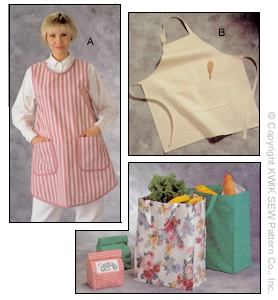 Kwik Sew� Aprons, Shopping Bags & Lunch Bag-Kwik Sew� Aprons, Shopping Bags & Lunch Bag