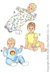 Kwik Sew� Baby Gown & Sleeper