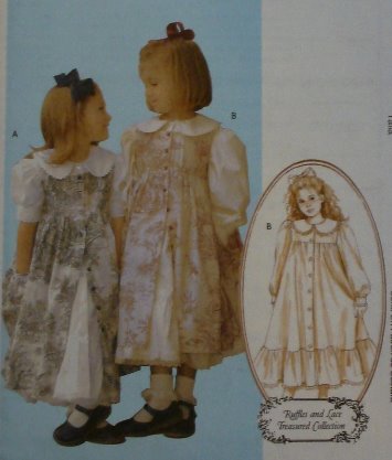 Girls Ruffled Dress & Pinafore-Girls Ruffled Dress & Pinafore